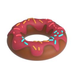 Pretty Love Berry Super Donut anillo para pene rosa - 5
