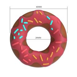 Pretty Love Berry Super Donut anillo para pene rosa - 6