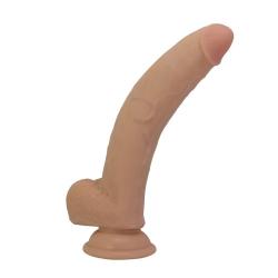 Dildo Ercument curvado de TPE en color natural