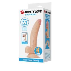 Envase del dildo flexible Pretty Love Ercument de 18 cm