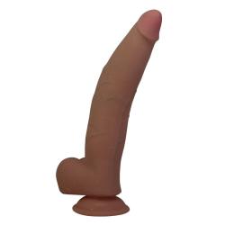 Dildo Cuthbert flexible de 20 cm con base de ventosa