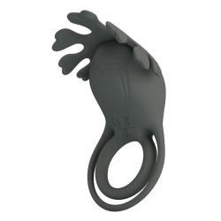 Pretty Love Master Ring anillo vibrador recargable con estimulador negro - 5