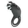 Pretty Love Master Ring anillo vibrador recargable con estimulador negro - 5