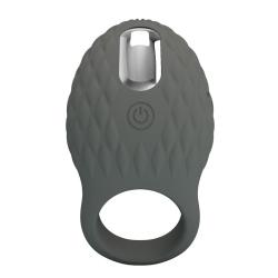 Pretty love - anillo vibrador recargable con estimulador texturizado