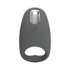 Anillo vibrador de silicona Pretty Love gris oscuro, de frente
