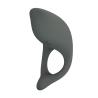 Anillo vibrador de silicona Pretty Love gris oscuro, vista trasera
