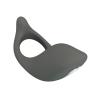 Anillo vibrador de silicona Pretty Love gris oscuro, vista superior