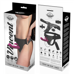 Harness attraction árnes vibrador rabbit vincent 15 x 4cm