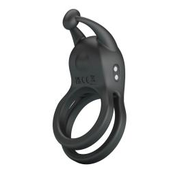 Pretty love - goodwin anillo vibrador doble para pene recargable negro