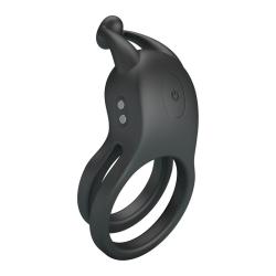Pretty Love Goodwin anillo vibrador doble recargable negro - 6