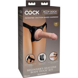 Caja del Beginner's Silicone Body Dock Kit de King Cock Elite