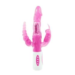 Baile - pretty bunny triple vibrador rotador