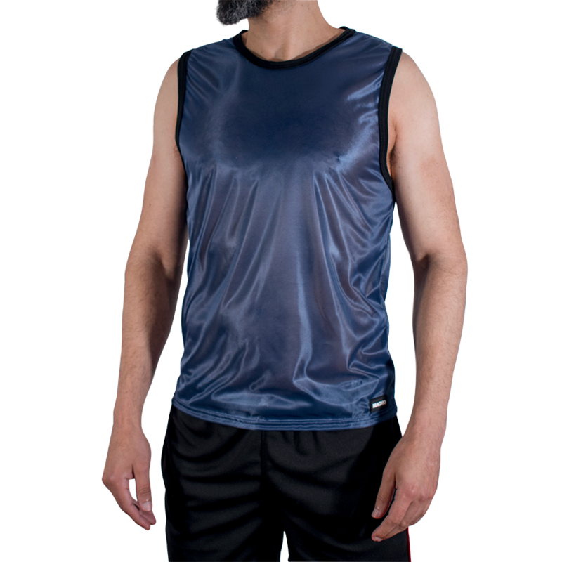 Camiseta Macho azul marino vista frontal