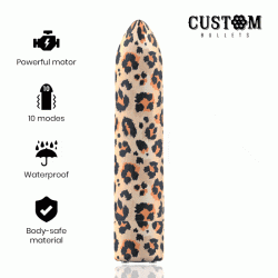 Custom bullets bala recargable leopard 10 intensidades