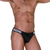 Slip negro Macho MCH010 vista tres cuartos