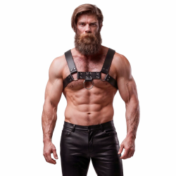 Fetish submissive attitude - arnés ecopiel pecho hombre