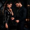 Fetish submissive - collar con cadena con forro de neopreno