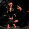 Fetish submissive - unión esposas cuero vegano