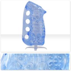 Fleshskins Blue Ice con soporte de secado y detalle de textura