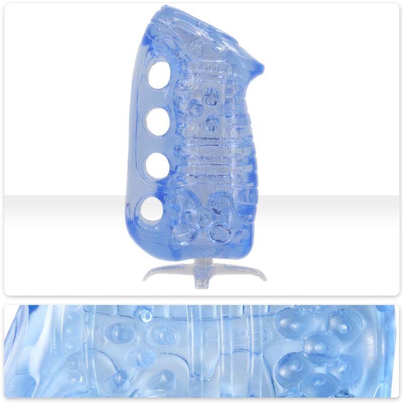 Fleshskins Blue Ice con soporte de secado y detalle de textura