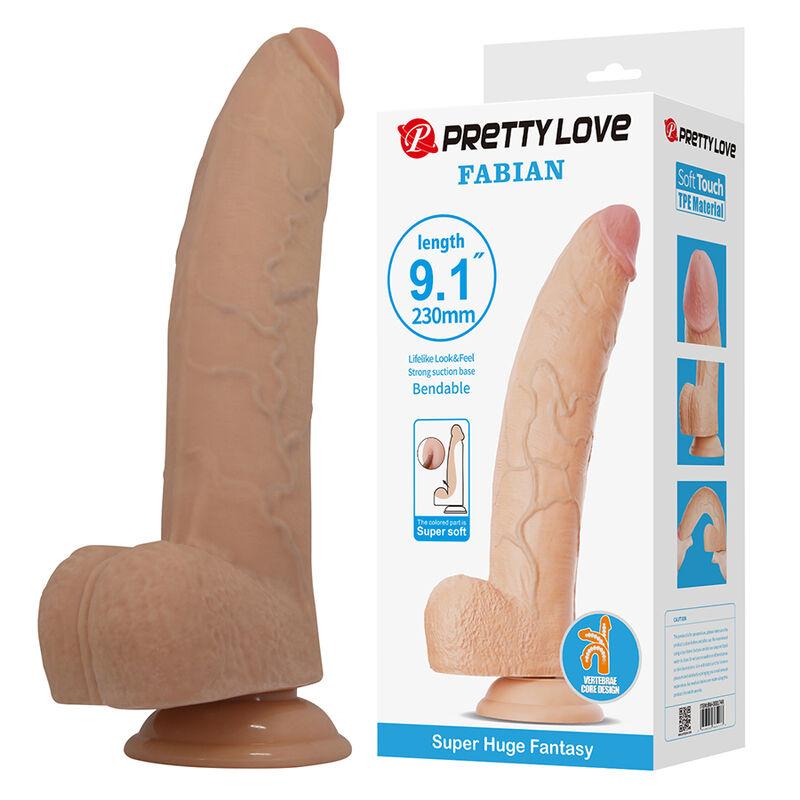 Pretty Love Fabian dildo flexible junto a su caja