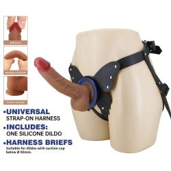 Caja y arnés strap-on Pretty Love Yeti montado