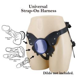 Esquema de colocación del arnés sin dildo incluido