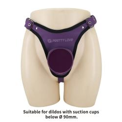 Pretty Love arnés strap-on tipo braga morado y negro