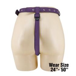 Parte posterior del arnés Pretty Love morado y negro