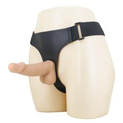 Arnés Zane colocado con el dildo flexible