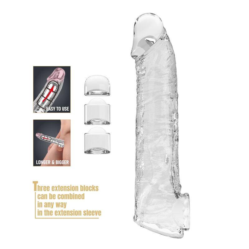 Funda Pretty Love transparente con sus tres insertos