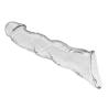 Perfil oblicuo de la funda extensora transparente