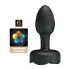 Plug anal Pretty Love negro con iluminación multicolor