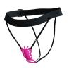 Tanga con el masajeador Butterfly rosa colocado