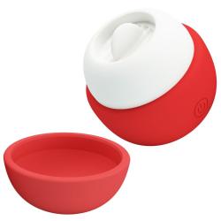 Estimulador rojo abierto con tapa protectora separada