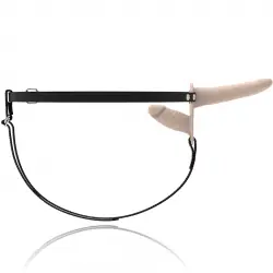 Fetish submissive arnés doble penetración vibrador flesh up Fetish submissive arnés doble penetración vibrador flesh up