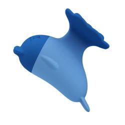 Vista lateral del Pretty Love Dolphin azul