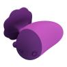 Base y botón del estimulador de clítoris morado