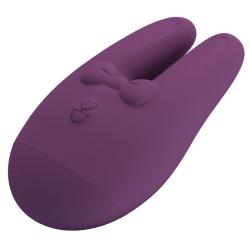 Romance Bunny morado tumbado visto de frente