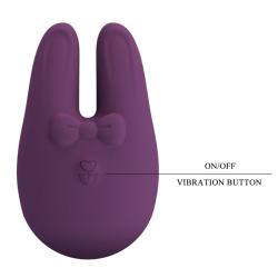 Botón frontal del estimulador Romance Bunny morado