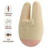 Romance Bunny crema y rosa con siete vibraciones indicadas