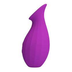 Pretty Love Magic Bottle succionador morado en vista inclinada