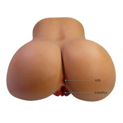Crazy Bull torso masturbador realista doble entrada vista trasera