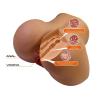 Interior del torso masturbador Crazy Bull con doble canal texturizado