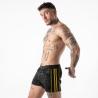 Short Locker Gear Full Military Access negro y amarillo, vista tres cuartos