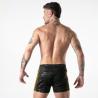 Short Locker Gear negro con camuflaje, vista posterior