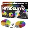 Caja Fully-functioning fluffy handcuffs con esposas arcoíris