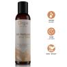 Frasco de Orgie All-Natural Ultra Slide junto a tres iconos informativos