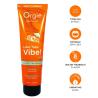 Tubo naranja Orgie Vibe Low Sex on the Beach con iconos e indicador de nivel 1