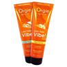 Tubos Orgie Vibe Medium Piña Colada delante y Vibe Low Sex on the Beach detrás